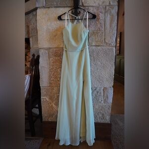 Azazie - Green Bridesmaids Dress - Size 2 - Like New